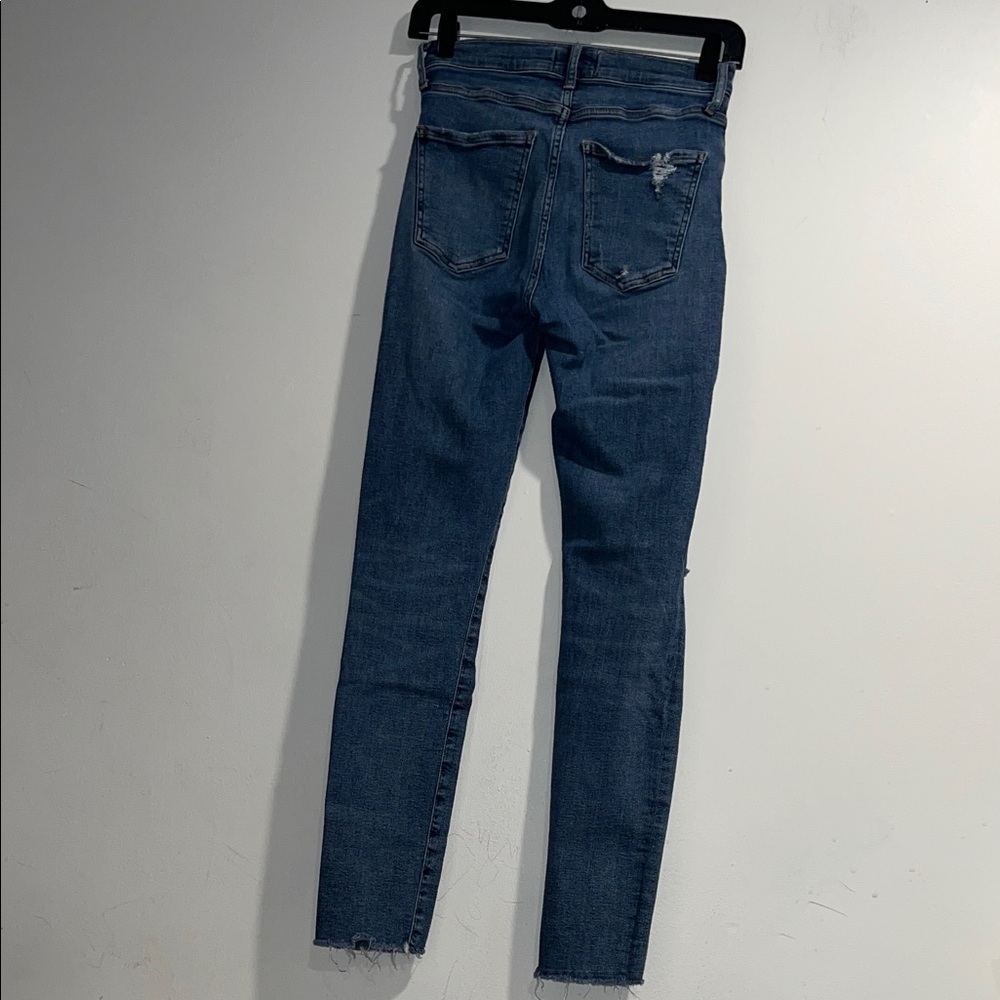 AGOLDE Distressed raw hem jeans in Sophie - Picture 9 of 10